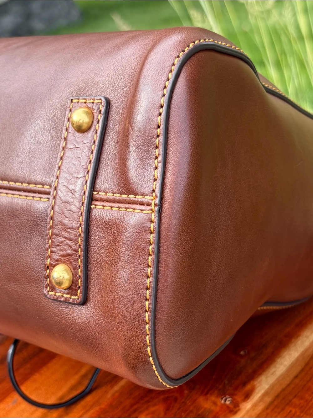Dooney & Bourke Cassidy Hobo Large Chestnut Brown Florentine Leather NWT - Picture 14 of 17